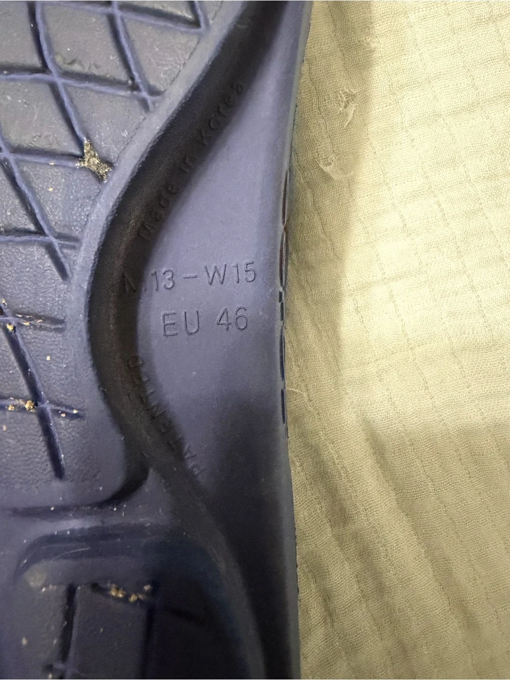 OOFOS Deep Navy Recovery Flip Sandal Mens EU 46 M13 L15